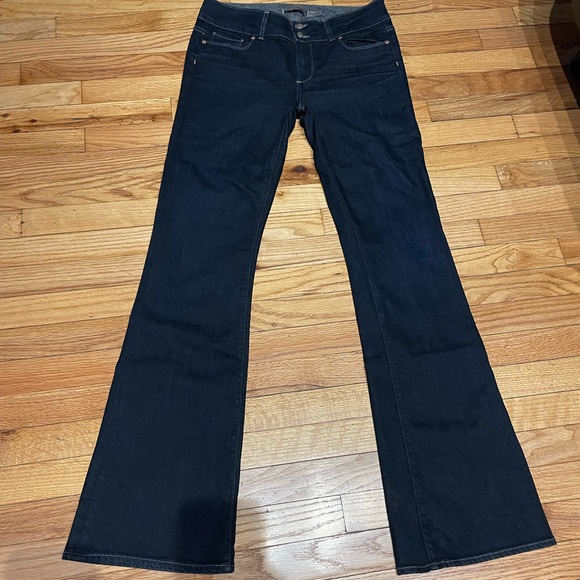 Hidden Hills light Distressed medium Wash western Cowgirl wide Flare Indigo moto - Picture 1 of 10